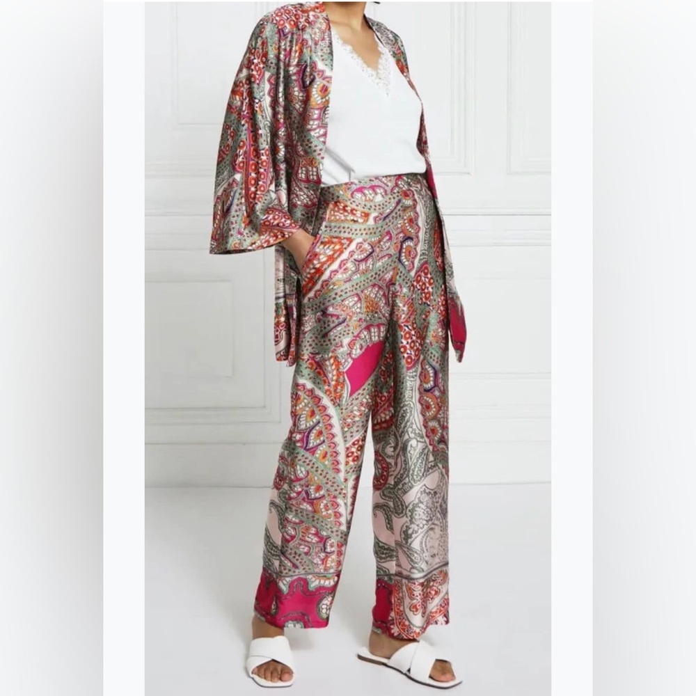 NWT Zara Kimono and pant set Size Small - Picture 1 of 14